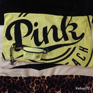 VS PINK beach towel & fanny Pack bundle deal
